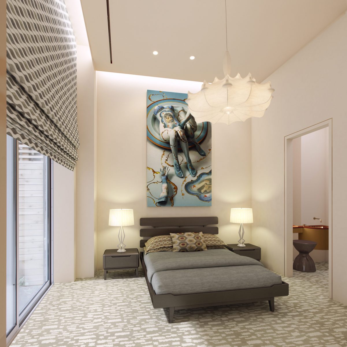 Modern Bedroom Design Better Sleep Blackout Shade Barry Goralnick Architecture